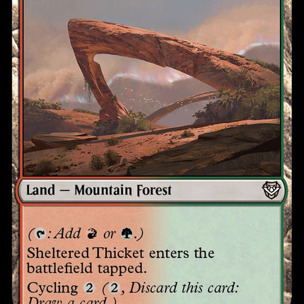 Sheltered Thicket [Outlaws of Thunder Junction Commander]