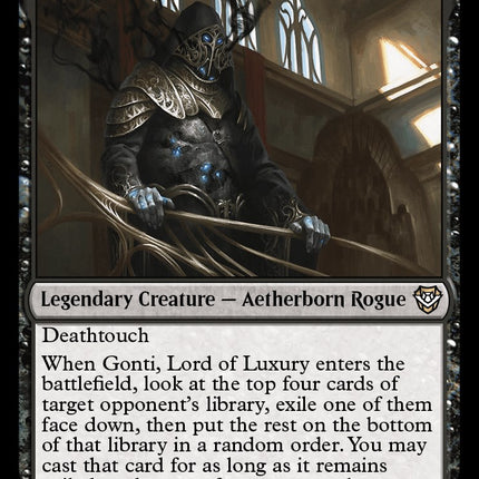 Gonti, Lord of Luxury [Outlaws of Thunder Junction Commander]