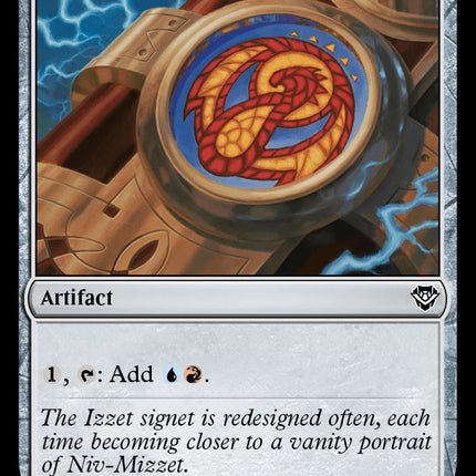 Izzet Signet [Outlaws of Thunder Junction Commander]