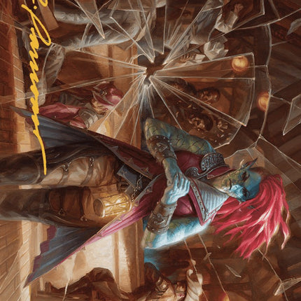 Obeka, Splitter of Seconds Art Card (Gold-Stamped Signature) [Outlaws of Thunder Junction Art Series]
