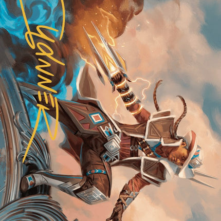 Annie Flash, the Veteran Art Card (Gold-Stamped Signature) [Outlaws of Thunder Junction Art Series]