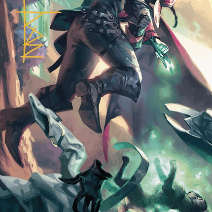 Metamorphic Blast Art Card (Gold-Stamped Signature) [Outlaws of Thunder Junction Art Series]