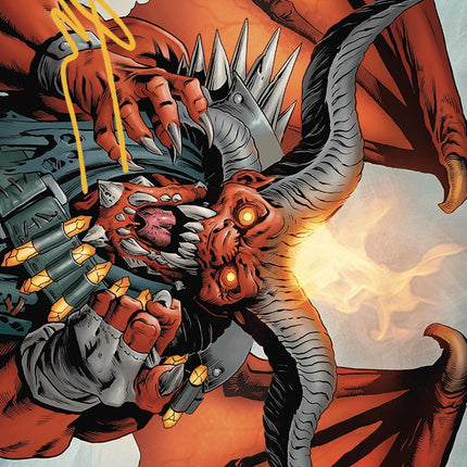 Rakdos, the Muscle Art Card (Gold-Stamped Signature) [Outlaws of Thunder Junction Art Series]
