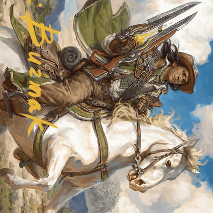 Wylie Duke, Atiin Hero Art Card (Gold-Stamped Signature) [Outlaws of Thunder Junction Art Series]
