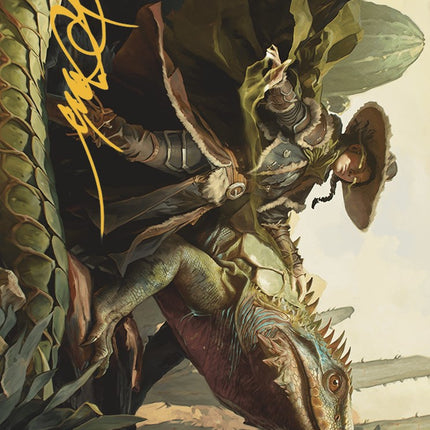 Outcaster Trailblazer Art Card (Gold-Stamped Signature) [Outlaws of Thunder Junction Art Series]