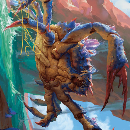 Canyon Crab Art Card (Gold-Stamped Signature) [Outlaws of Thunder Junction Art Series]