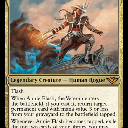 Annie Flash, the Veteran (Promo Pack) [Outlaws of Thunder Junction Promos]