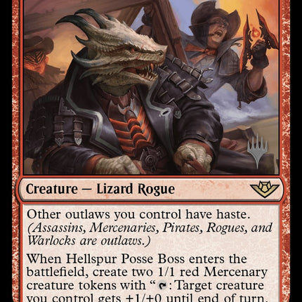 Hellspur Posse Boss (Promo Pack) [Outlaws of Thunder Junction Promos]