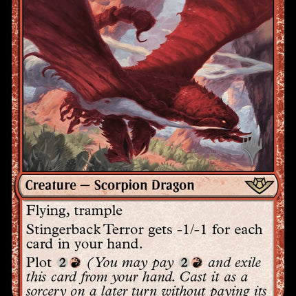 Stingerback Terror (Promo Pack) [Outlaws of Thunder Junction Promos]