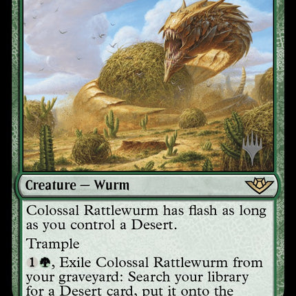 Colossal Rattlewurm (Promo Pack) [Outlaws of Thunder Junction Promos]