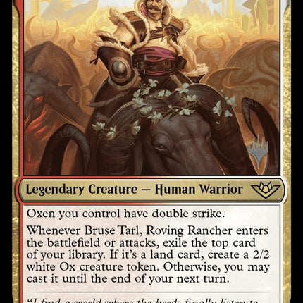 Bruse Tarl, Roving Rancher (Promo Pack) [Outlaws of Thunder Junction Promos]