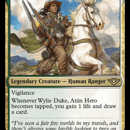 Wylie Duke, Atiin Hero (Promo Pack) [Outlaws of Thunder Junction Promos]