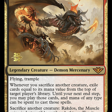 Rakdos, the Muscle [Outlaws of Thunder Junction Prerelease Promos]