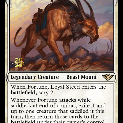 Fortune, Loyal Steed [Outlaws of Thunder Junction Prerelease Promos]