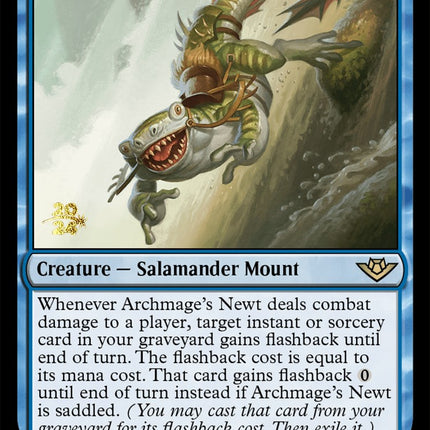 Archmage's Newt [Outlaws of Thunder Junction Prerelease Promos]