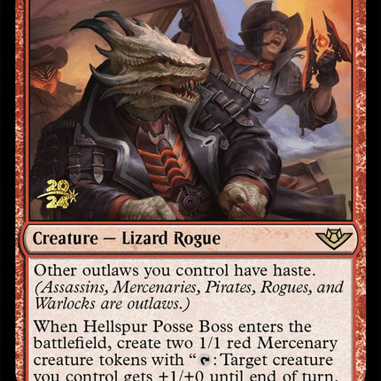 Hellspur Posse Boss [Outlaws of Thunder Junction Prerelease Promos]
