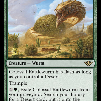 Colossal Rattlewurm [Outlaws of Thunder Junction Prerelease Promos]