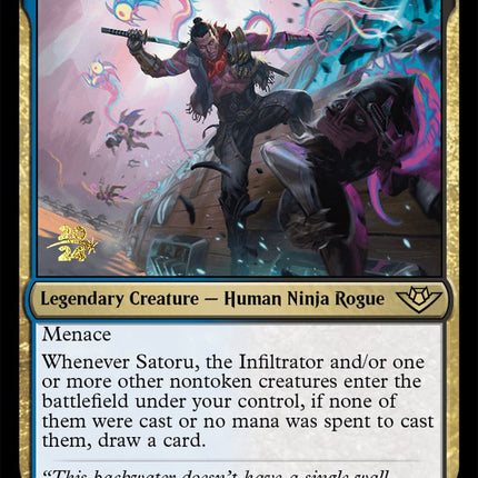 Satoru, the Infiltrator [Outlaws of Thunder Junction Prerelease Promos]