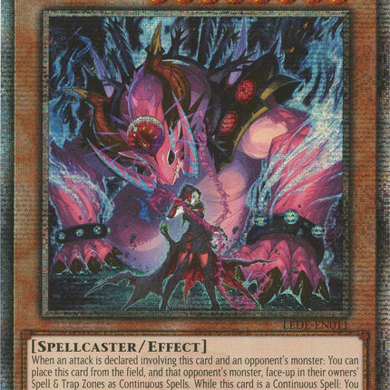 Snake-Eyes Diabellstar [LEDE-EN011] Quarter Century Secret Rare