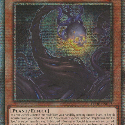 Ragnaraika the Evil Seed [LEDE-EN013] Quarter Century Secret Rare