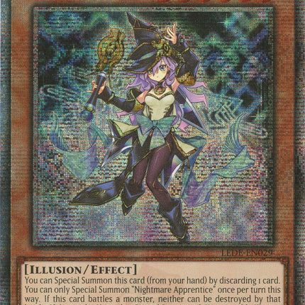 Nightmare Apprentice (Quarter Century Secret Rare) [LEDE-EN029] Quarter Century Secret Rare