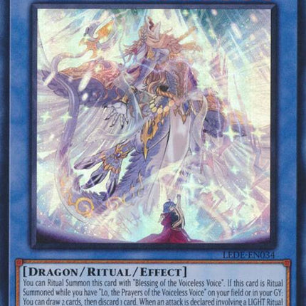 Saffira, Divine Dragon of the Voiceless Voice [LEDE-EN034] Ultra Rare