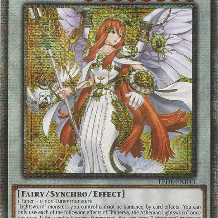 Minerva, the Athenian Lightsworn (Quarter Century Secret Rare) [LEDE-EN043] Quarter Century Secret Rare