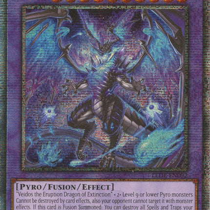 Veidos the Dragon of Endless Darkness (Quarter Century Secret Rare) [LEDE-EN092] Quarter Century Secret Rare