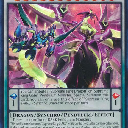 Supreme King Z-ARC - Synchro Universe [LEDE-EN100] Super Rare