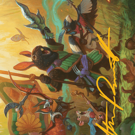 Valley Questcaller Art Card (Gold-Stamped Signature) [Bloomburrow Art Series]