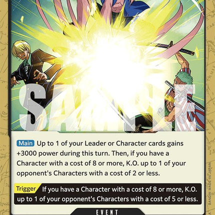 Gum-Gum Diable Three-Swords Style Mouten Jet Six Hundred Pound Phoenix Cannon [Starter Deck: 3D2Y]