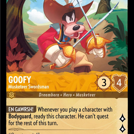 Goofy - Musketeer Swordsman (12/204) [Ursula's Return]