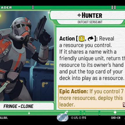 Hunter - Outcast Sergeant (009/262) (009/262) [Shadows of the Galaxy]