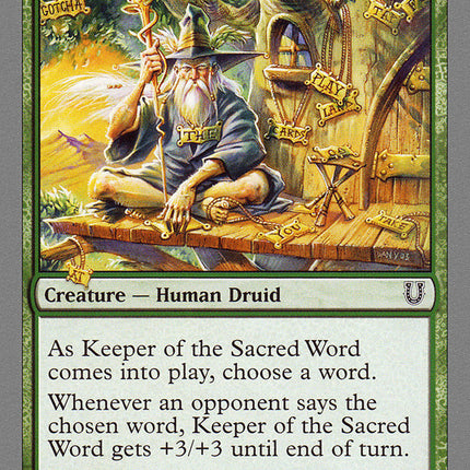 Keeper of the Sacred Word [Unhinged]