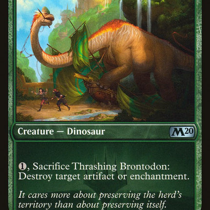 Thrashing Brontodon (Promo Pack) [Core Set 2020 Promos]