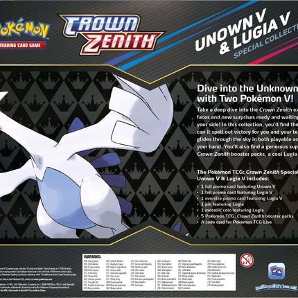 Sword & Shield: Crown Zenith - Special Collection (Unown V & Lugia V)