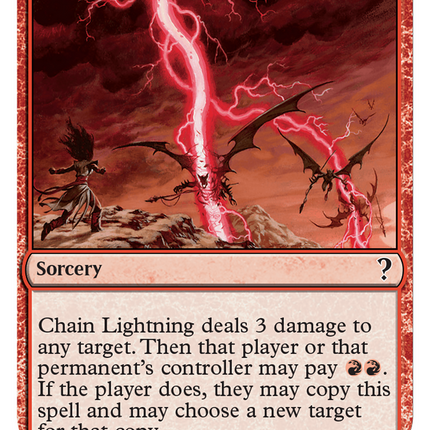 Chain Lightning (White Border) [Mystery Booster 2]