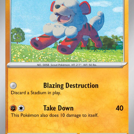 Hisuian Growlithe (099/167) [Scarlet & Violet: Twilight Masquerade]