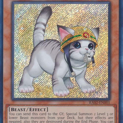 Rescue Cat (Alternate Art) (Secret Rare) [RA02-EN001] Secret Rare