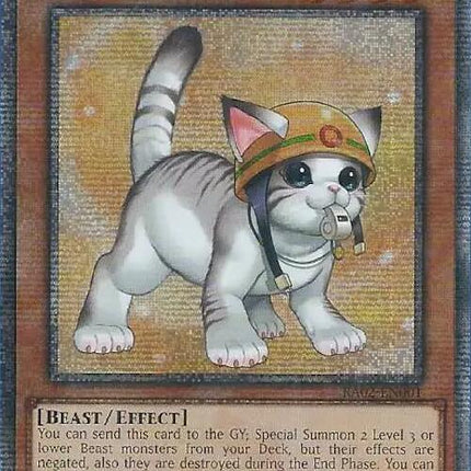 Rescue Cat (Alternate Art) (Quarter Century Secret Rare) [RA02-EN001] Quarter Century Secret Rare