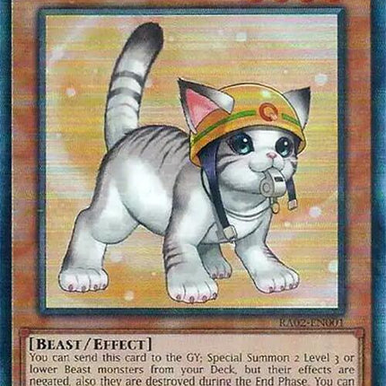 Rescue Cat (Alternate Art) (PUR) [RA02-EN001] Prismatic Ultimate Rare