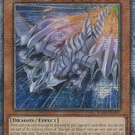 Blue-Eyes Jet Dragon (Quarter Century Secret Rare) [RA02-EN017] Quarter Century Secret Rare