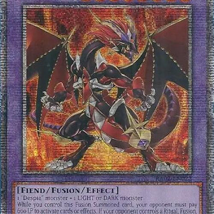 Masquerade the Blazing Dragon (Quarter Century Secret Rare) [RA02-EN022] Quarter Century Secret Rare