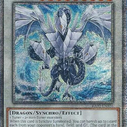 Trishula, Dragon of the Ice Barrier (Quarter Century Secret Rare) [RA02-EN026] Quarter Century Secret Rare