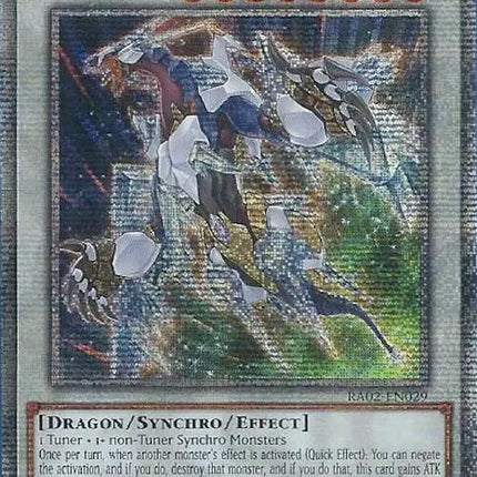 Crystal Wing Synchro Dragon (Quarter Century Secret Rare) [RA02-EN029] Quarter Century Secret Rare