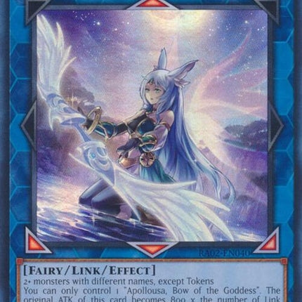 Apollousa, Bow of the Goddess (Alternate Art) [RA02-EN040] Super Rare