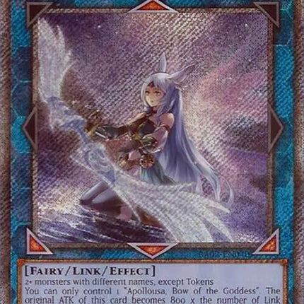 Apollousa, Bow of the Goddess (Alternate Art) (Platinum Secret Rare) [RA02-EN040] Platinum Secret Rare