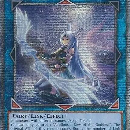 Apollousa, Bow of the Goddess (Alternate Art) (Quarter Century Secret Rare) [RA02-EN040] Quarter Century Secret Rare