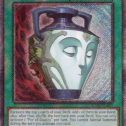 Pot of Duality (Platinum Secret Rare) [RA02-EN057] Platinum Secret Rare