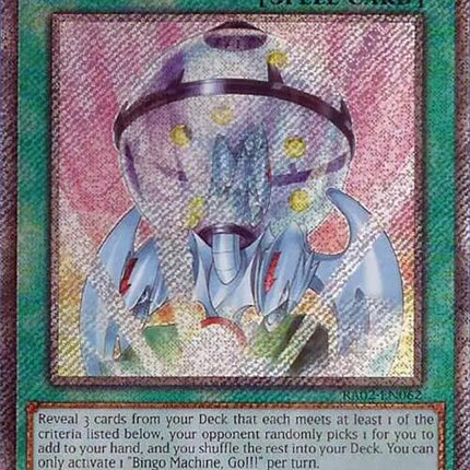 Bingo Machine, Go!!! (Platinum Secret Rare) [RA02-EN062] Platinum Secret Rare